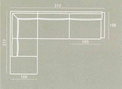 Ermatiko Kent avokulmasohva vuoteella, eri värejä