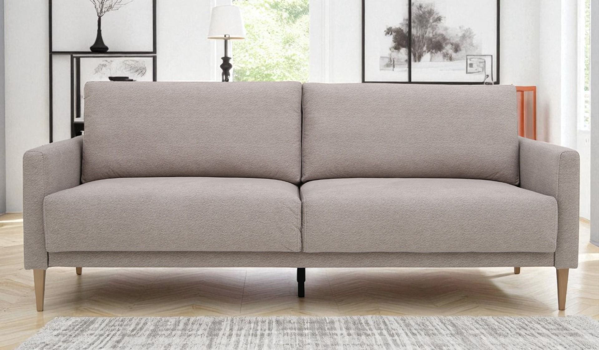 Ermatiko Kent vuodesohva, vaaleanharmaa