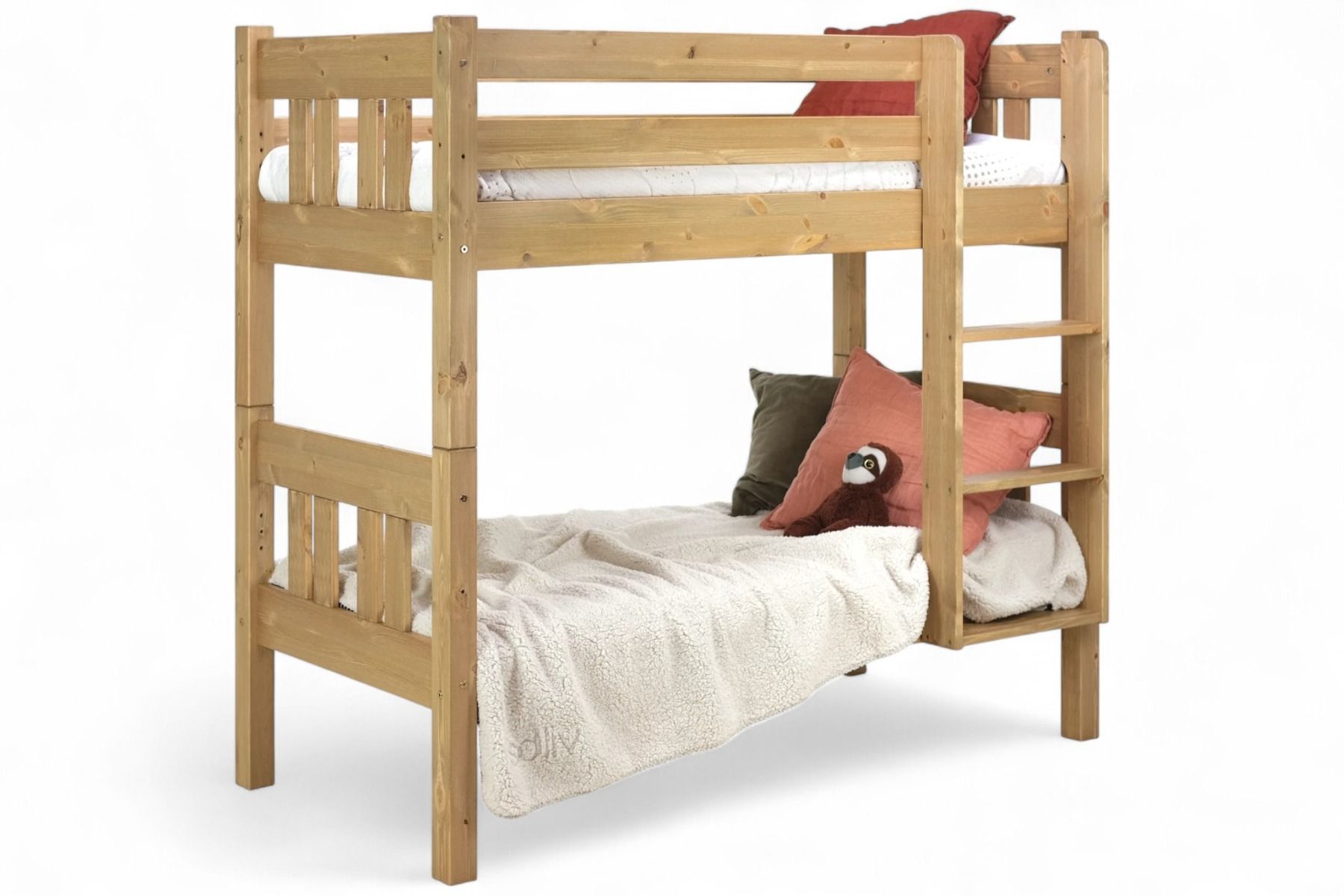 Nukkumatti pieni kerrossänky 70x155, ruskea