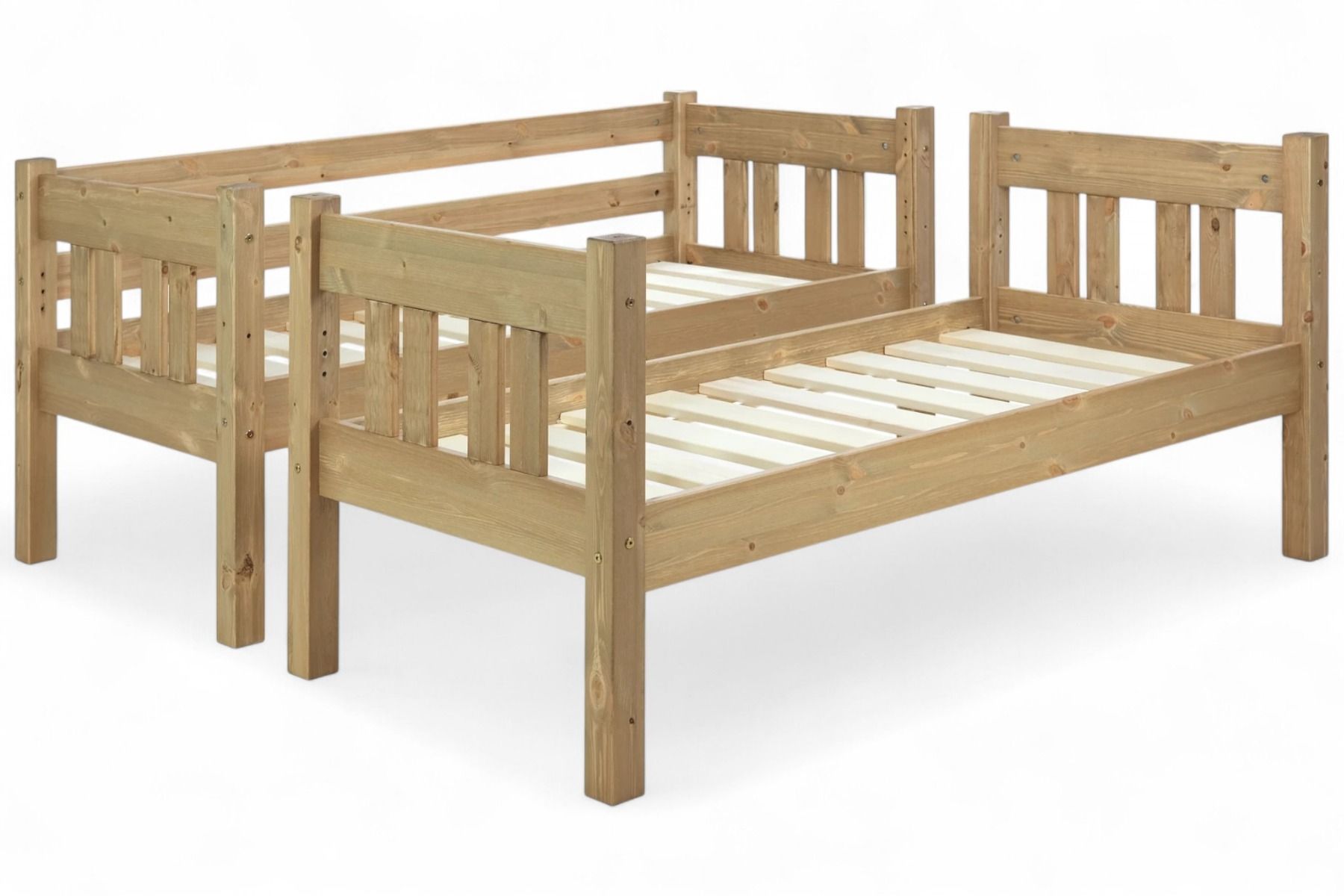 Nukkumatti pieni kerrossänky 70x155, ruskea