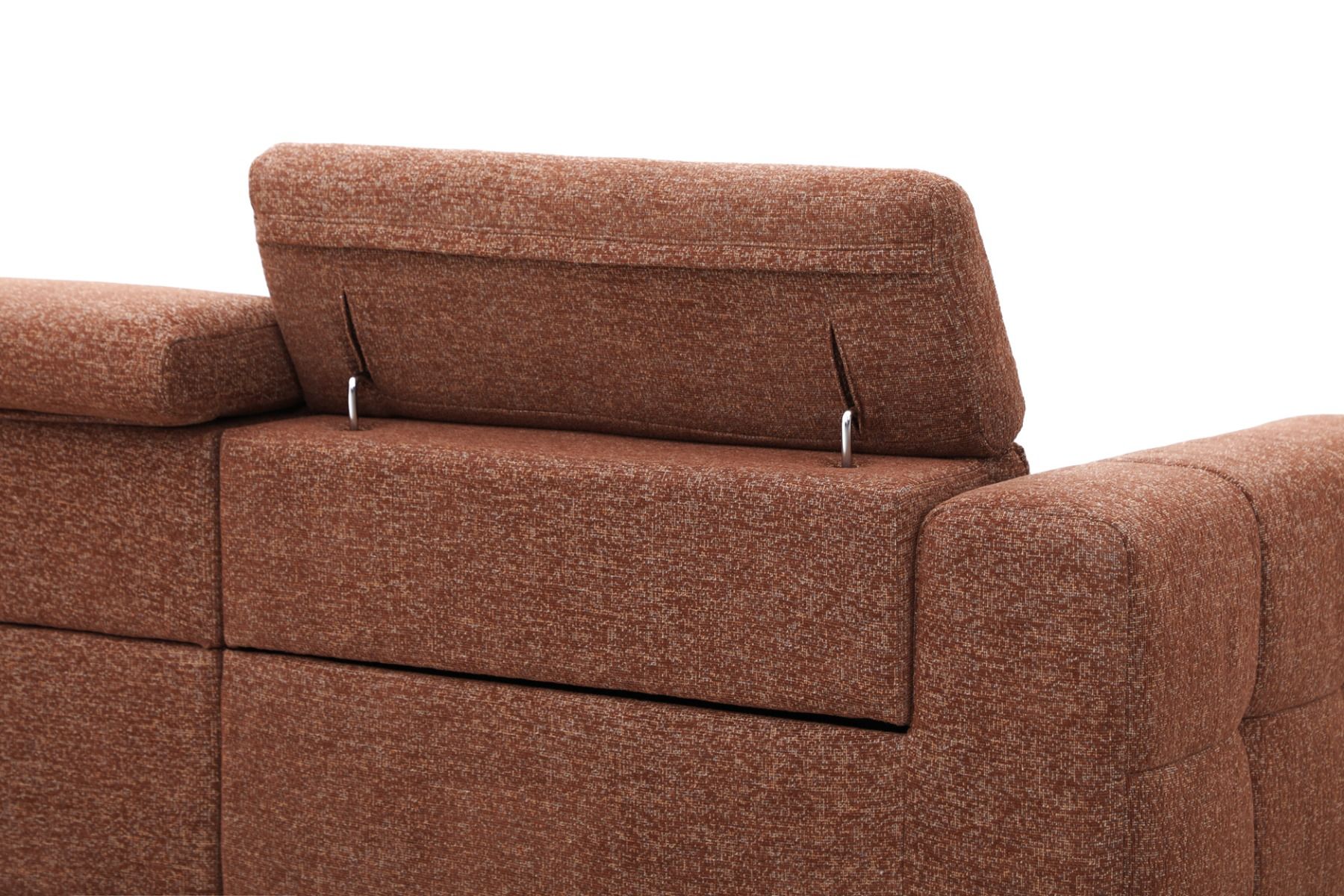 Kevin divaanisohva sähkömekanismilla, oranssi