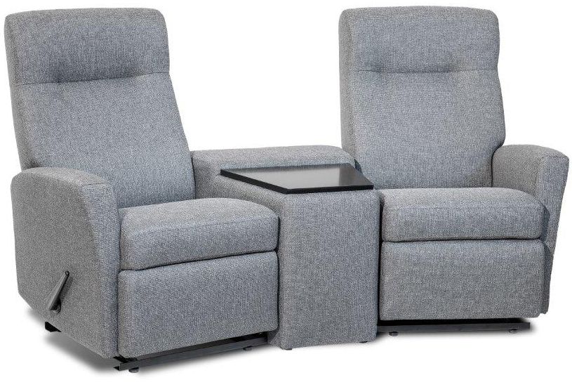 Kotimainen PK Furniture kotiteatterisohva kahdelle, kangasverhoilulla