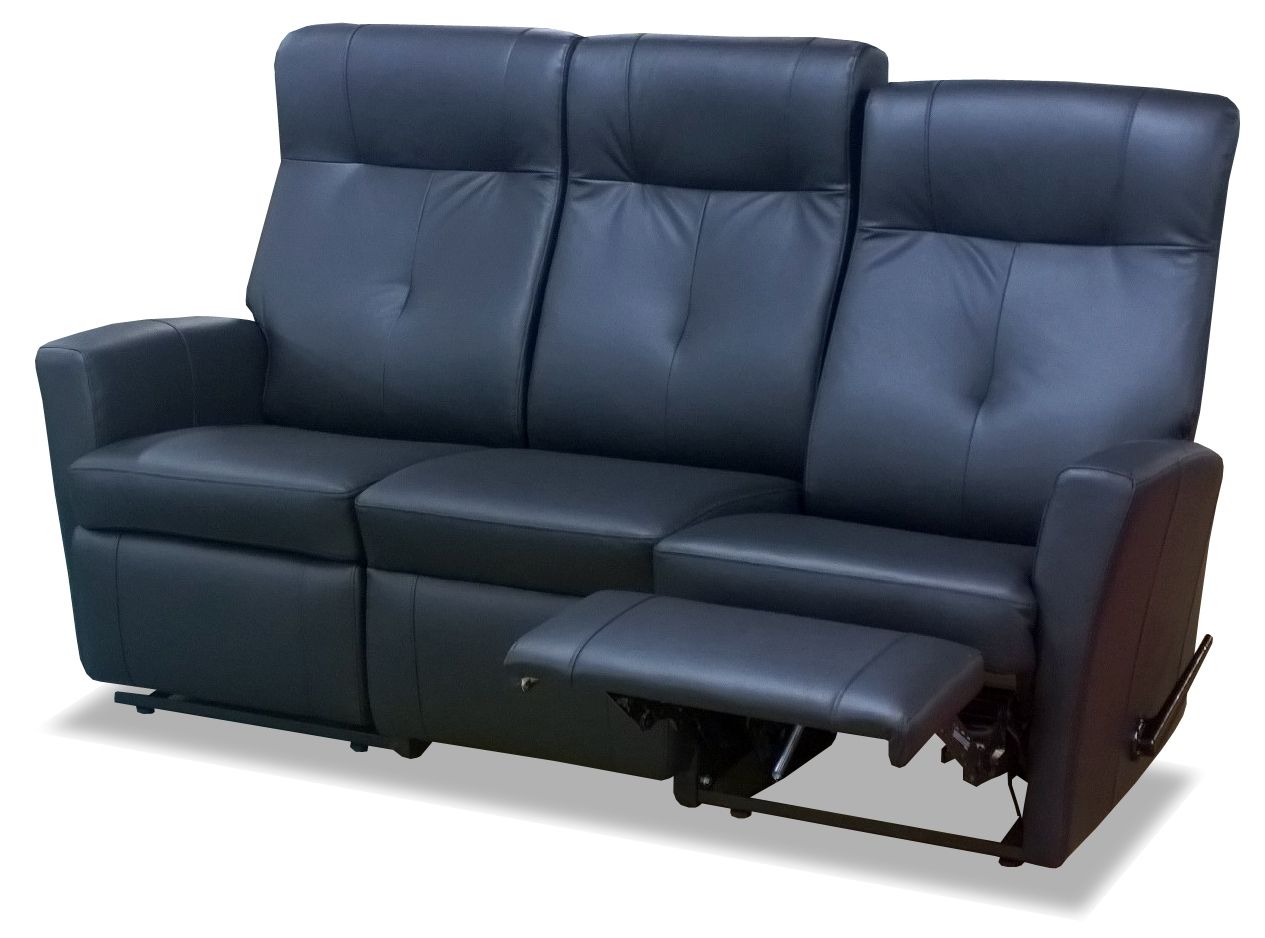 PK Furniture Kick 3-ist mekanismisohva, nahkaverhoiltu