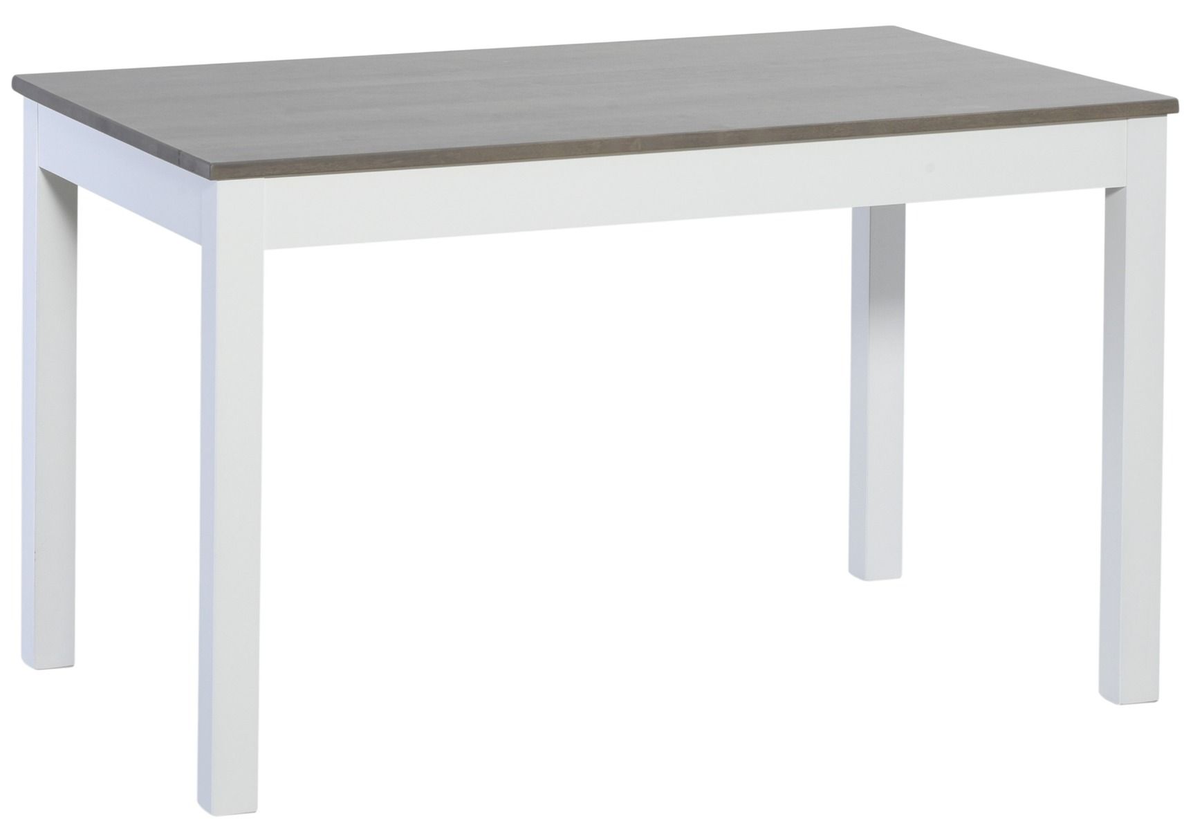 Koivu ruokaryhmä 120x75 neljälle, valko-harmaa