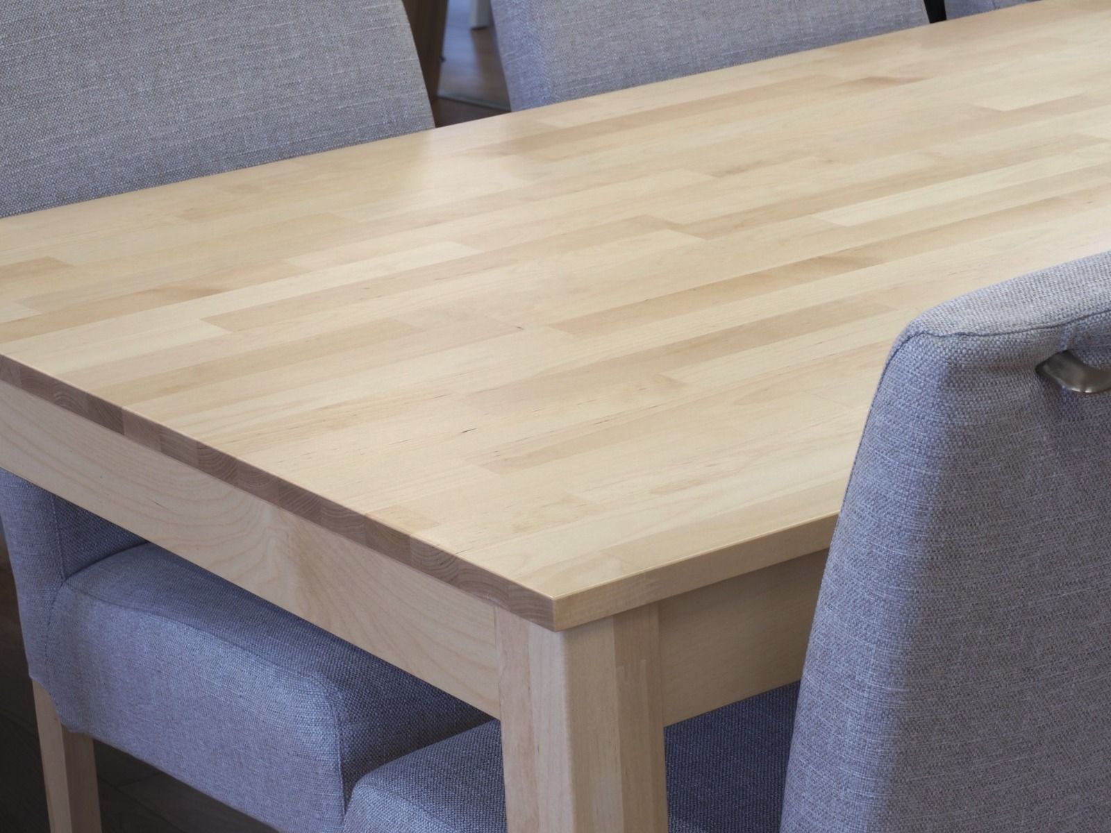 Vilja koivu ruokaryhmä Tähkä tuoleilla kuudelle 90x170