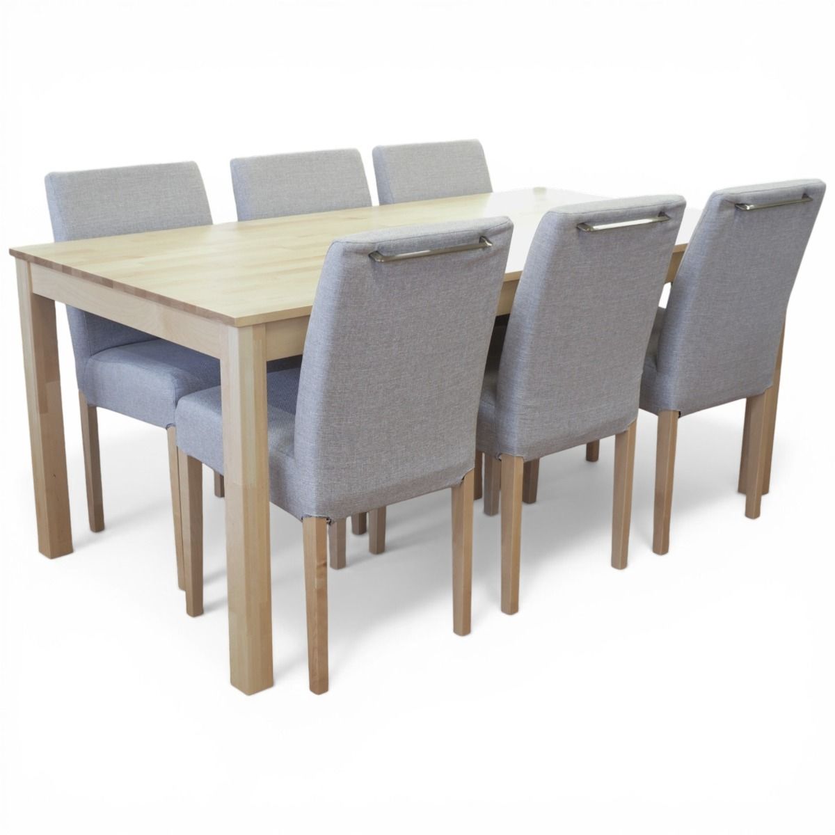 Vilja ruokaryhmä kuudelle koivu pöydällä