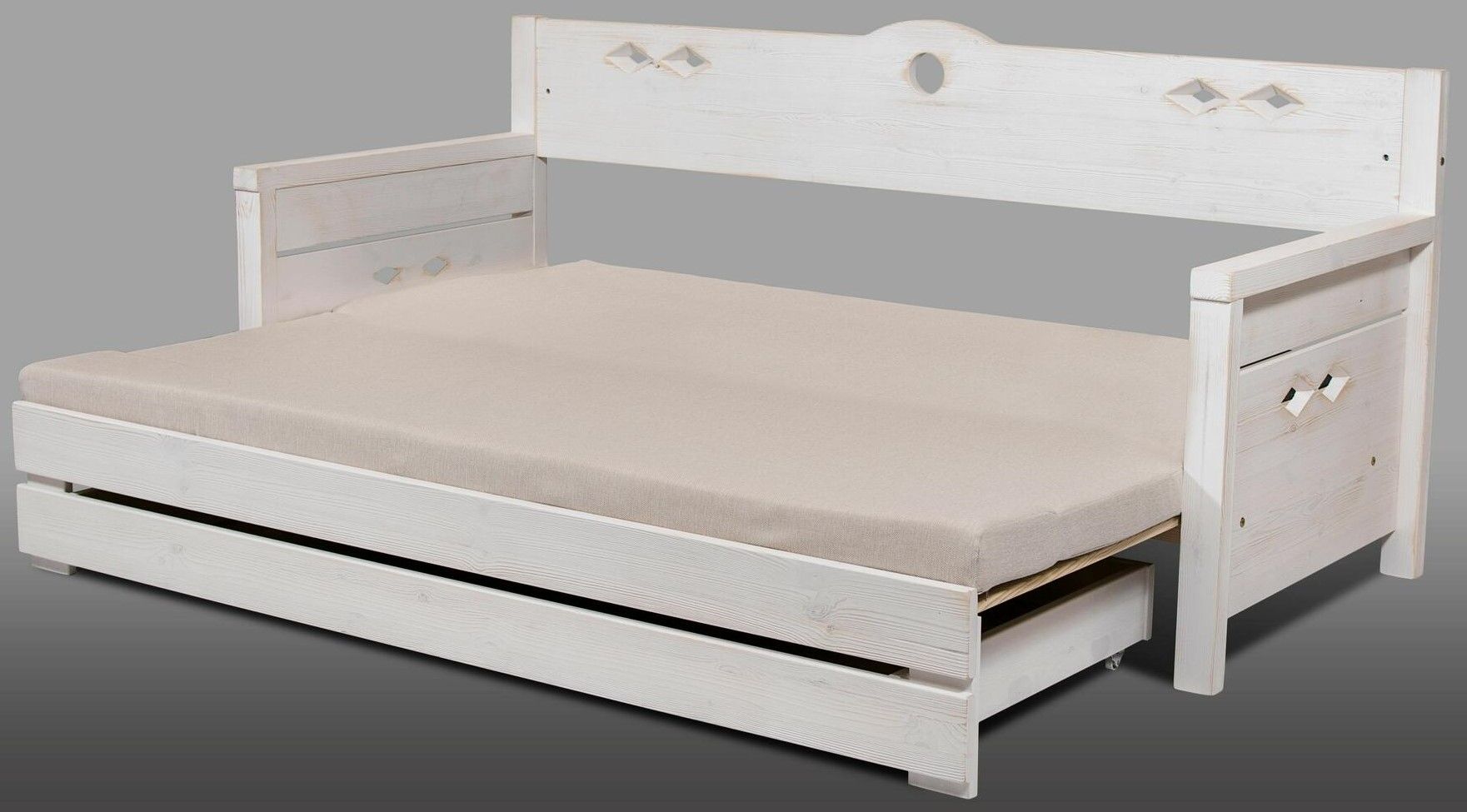 Konsta puinen laverisohva valkoinen, eri vaihtoehtoja