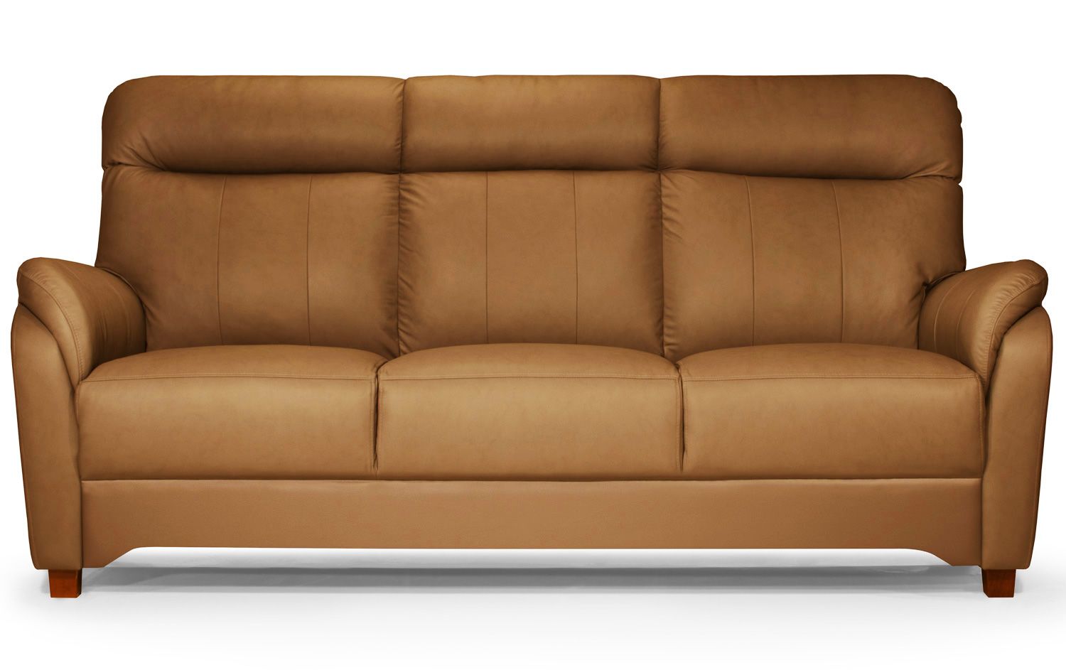 Unico Flamingo 3-istuttava nahkasohva, konjakki