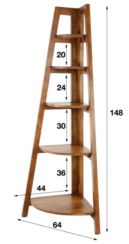 Amsterdam Angle seinähylly, akaasia