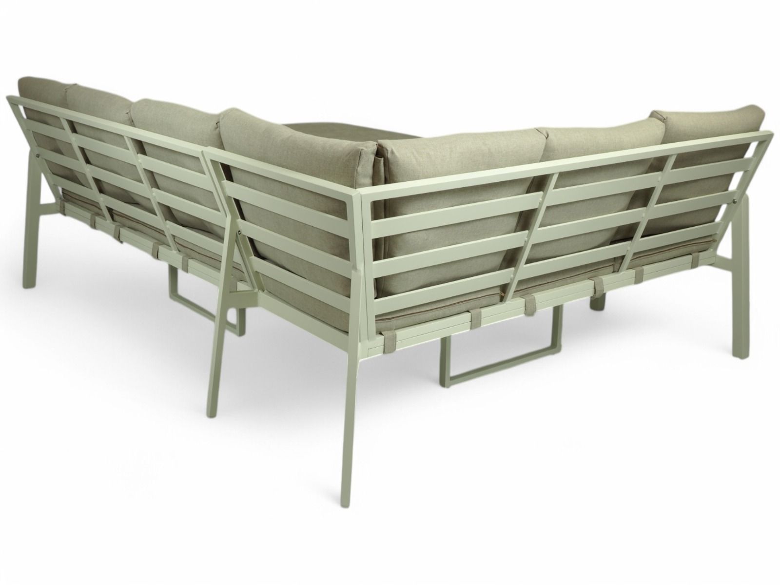 Kustavi kulmasohva terassille, vaalea