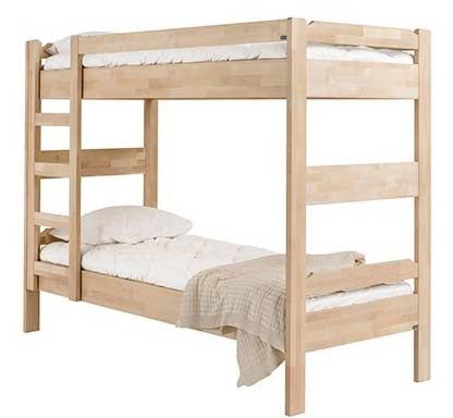 Kuusamo kerrossänky 80x200, lakattu koivu