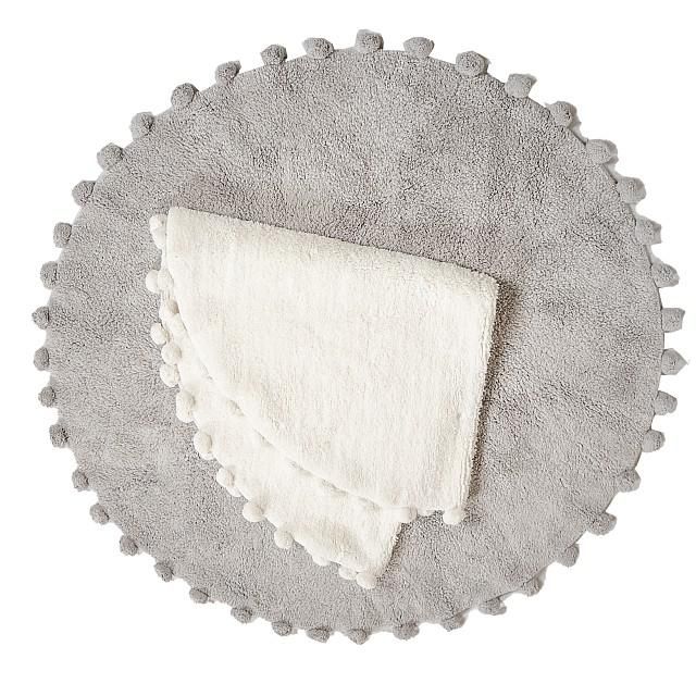 Lasten matto Pilvi harmaa, halk 120cm