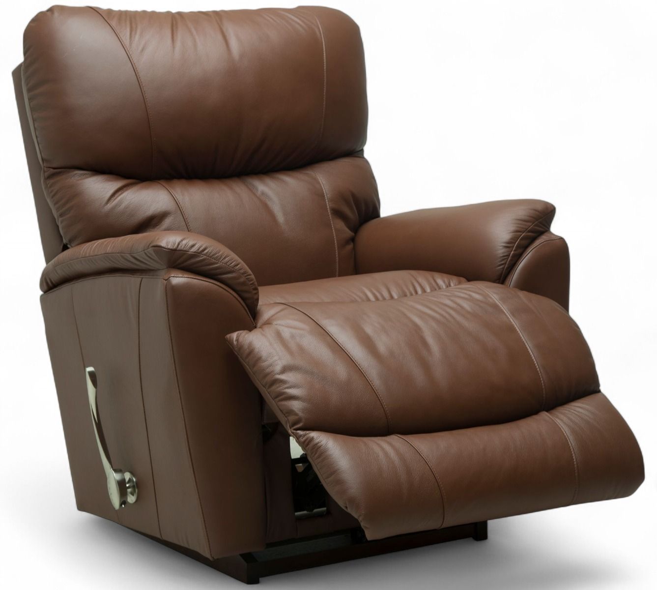 Trouper nojatuoli ruskeaa nahkaa