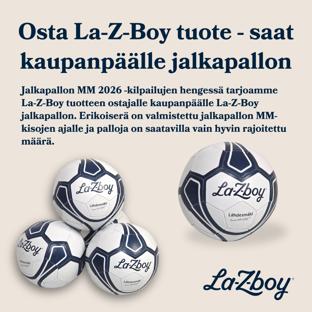 La-Z-Boy Empire recliner mekanismituoli, musta nahka