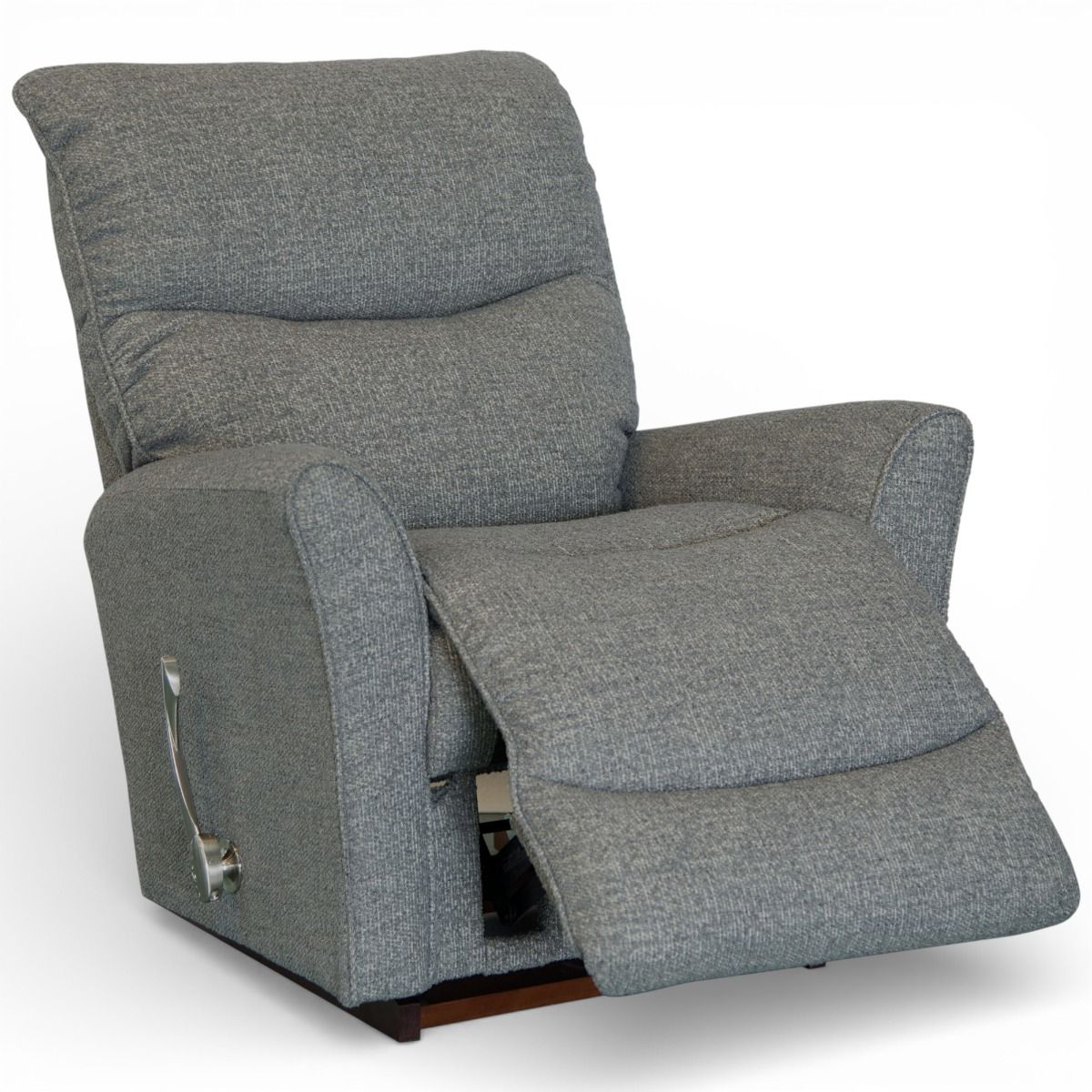 La-z-Boy mekanismituoli harmaalla kangasverhoilulla