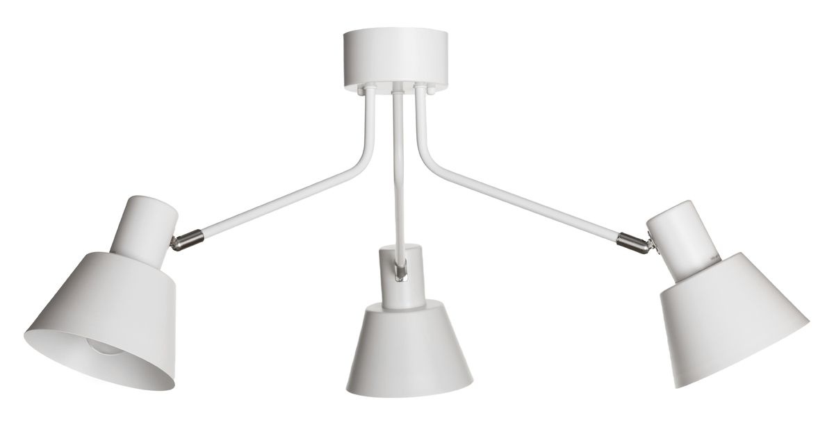 Lacus-k valkoinen metallinen kattovalaisin