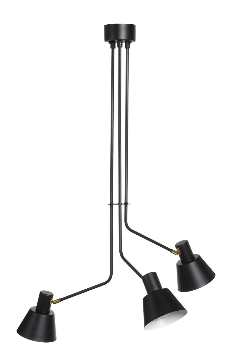 Lacus-kr musta metallinen kattovalaisin