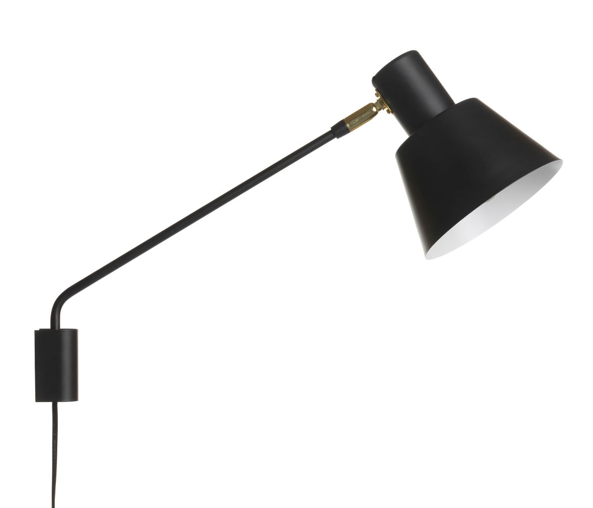 Lacus-S on mattamusta seinävalaisin, jonka varsi ja kupu ovat käännettävissä, tarjoten joustavuutta valon suuntaamisessa.