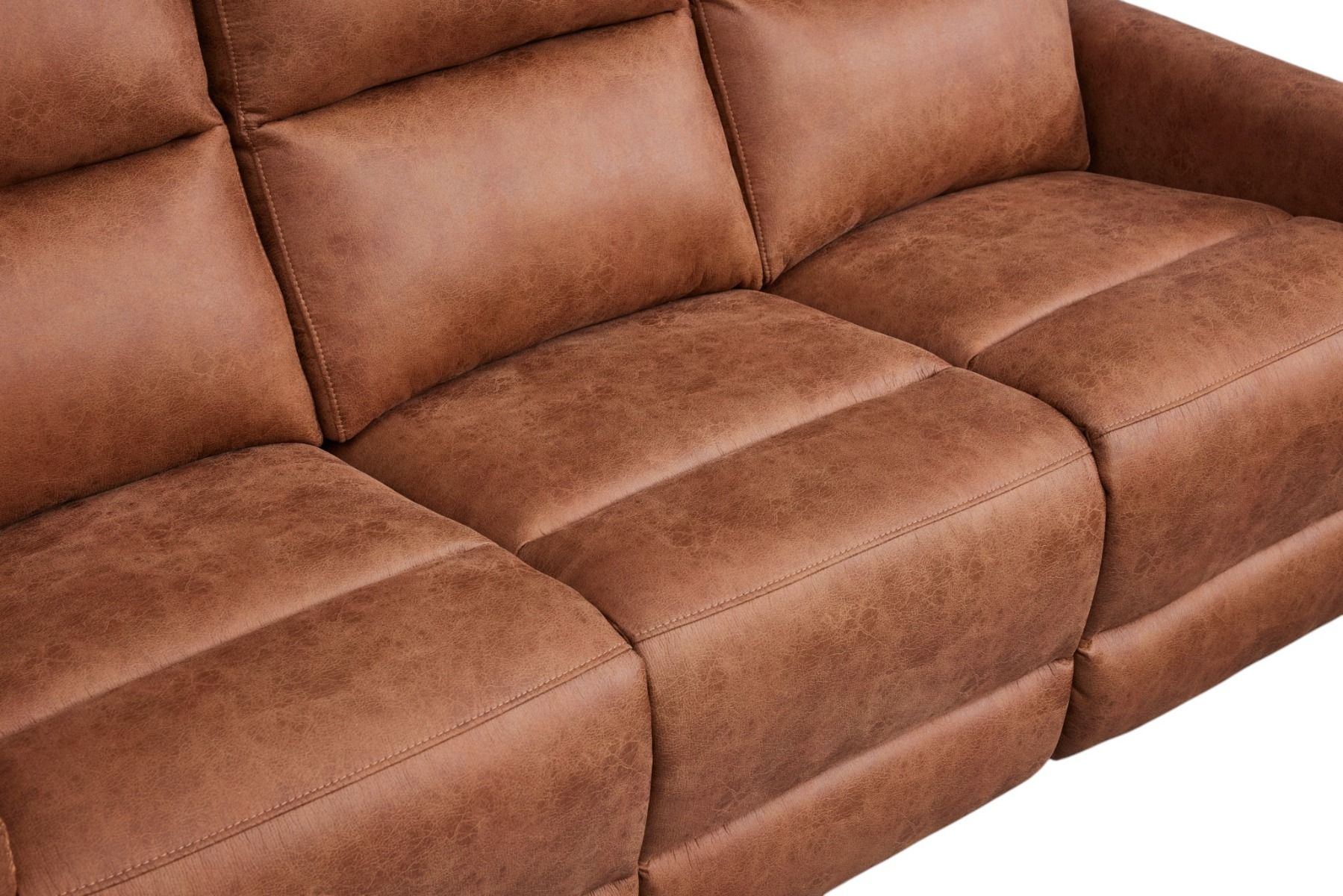 Kentucky 3+1+1 sohvakalusto mekanismeilla, konjakin ruskea