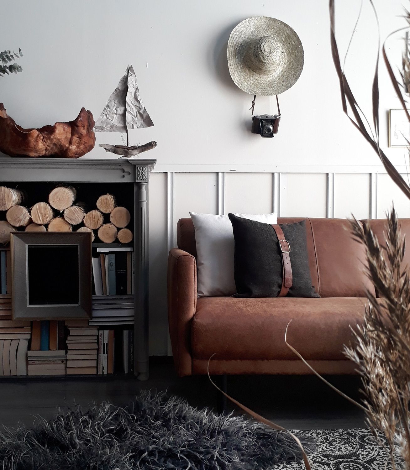 Kotimainen Lakeus sohva 3 XL, konjakin ruskea