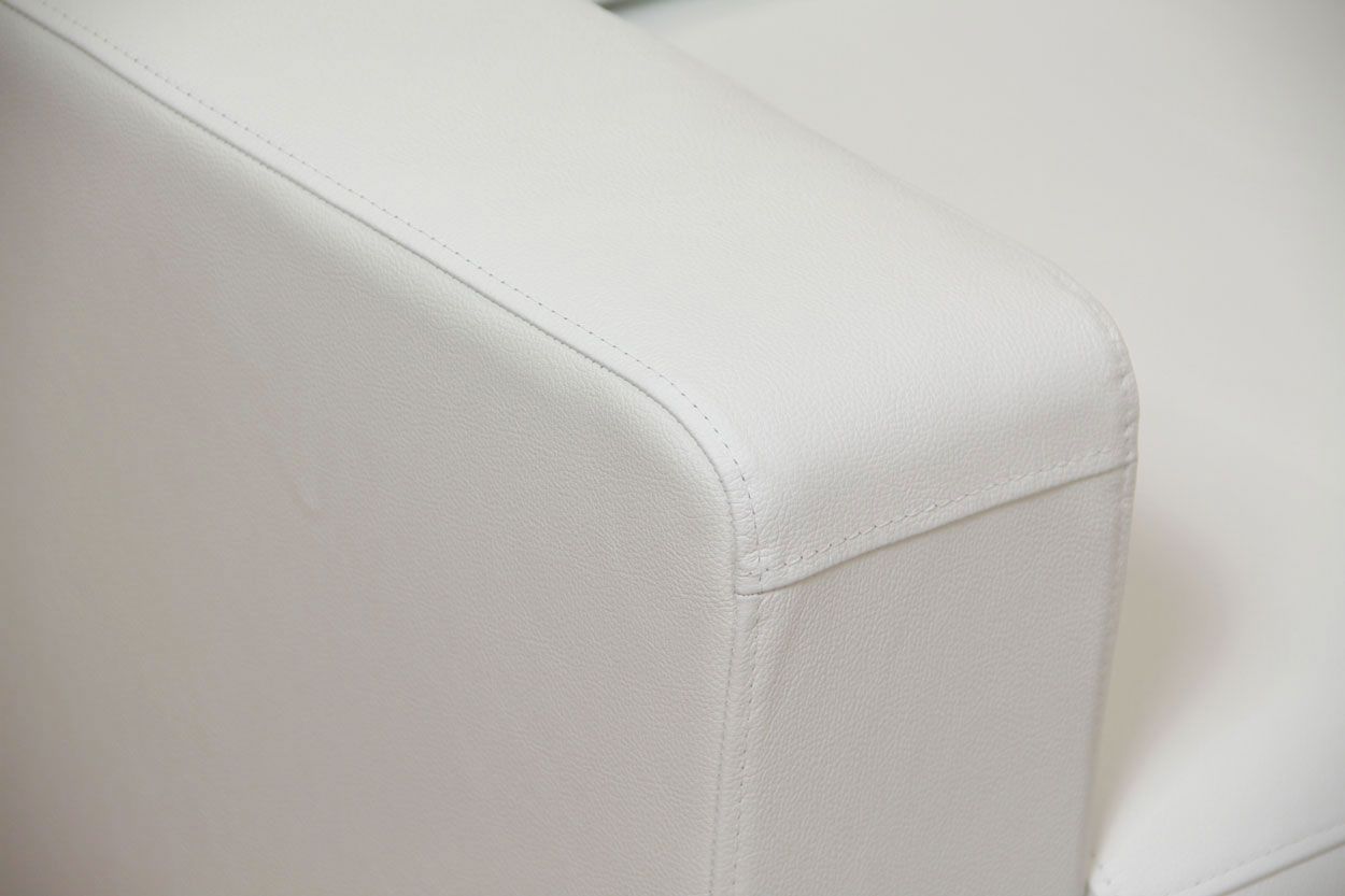 Unico Lakeus avokulmasohva, valkoinen aito nahka