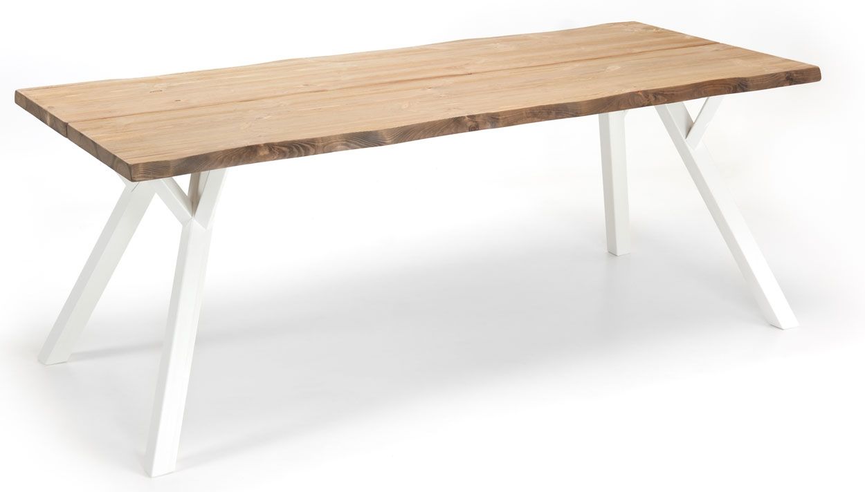 Lana lankkupöytä puujaloilla, eri kokoja ja värejä