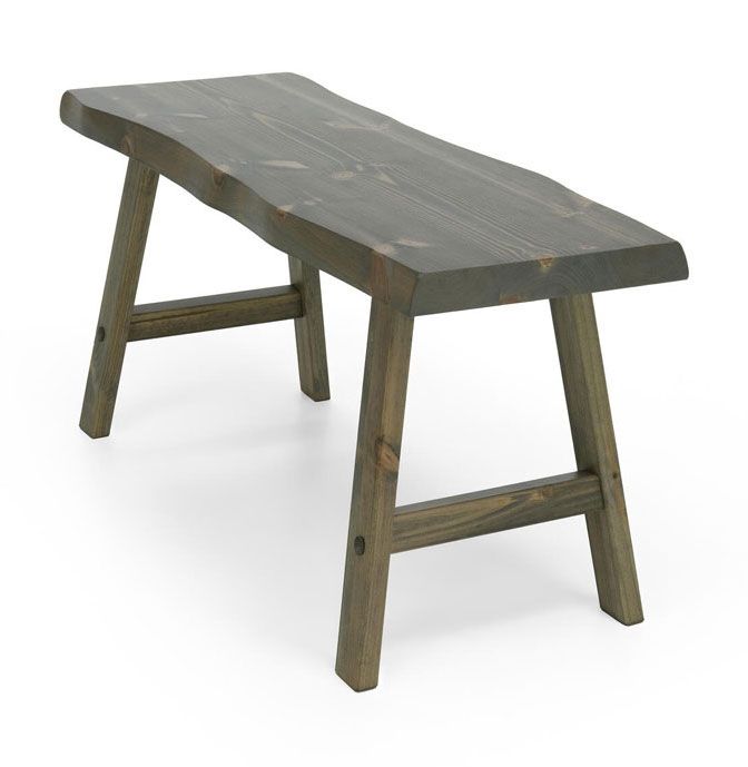 Lana päätypenkki 60cm, harmaa