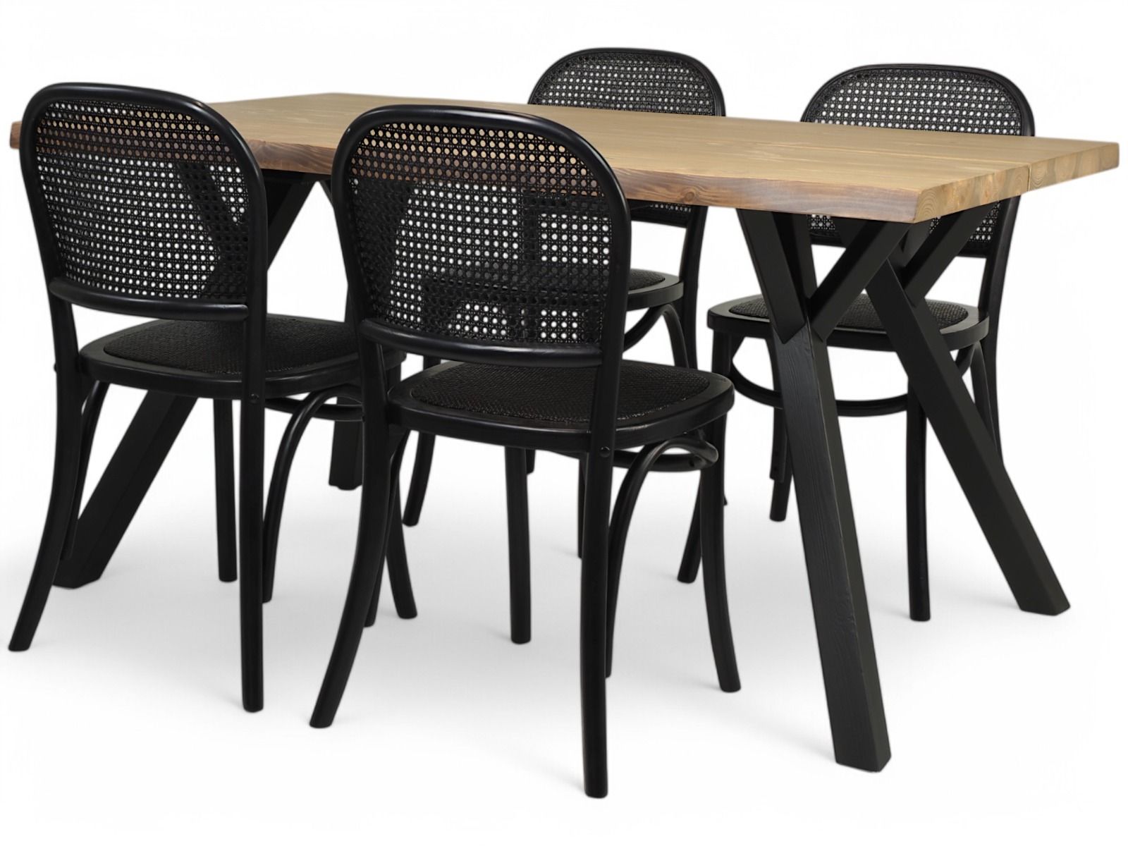 Lana ruokaryhmä Capri rottinkituoleilla neljälle