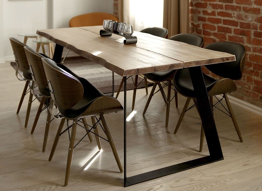 Lana pöydän metallijalat, valkoinen ja musta