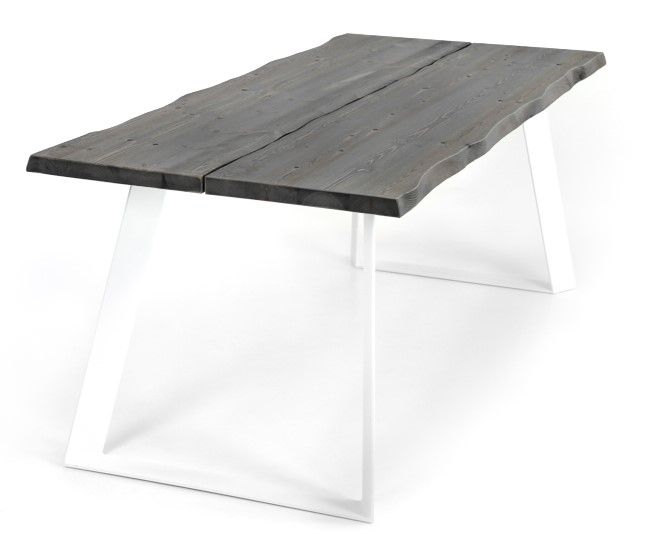 Lana lankkupöytä metallijaloilla, eri kokoja ja värejä