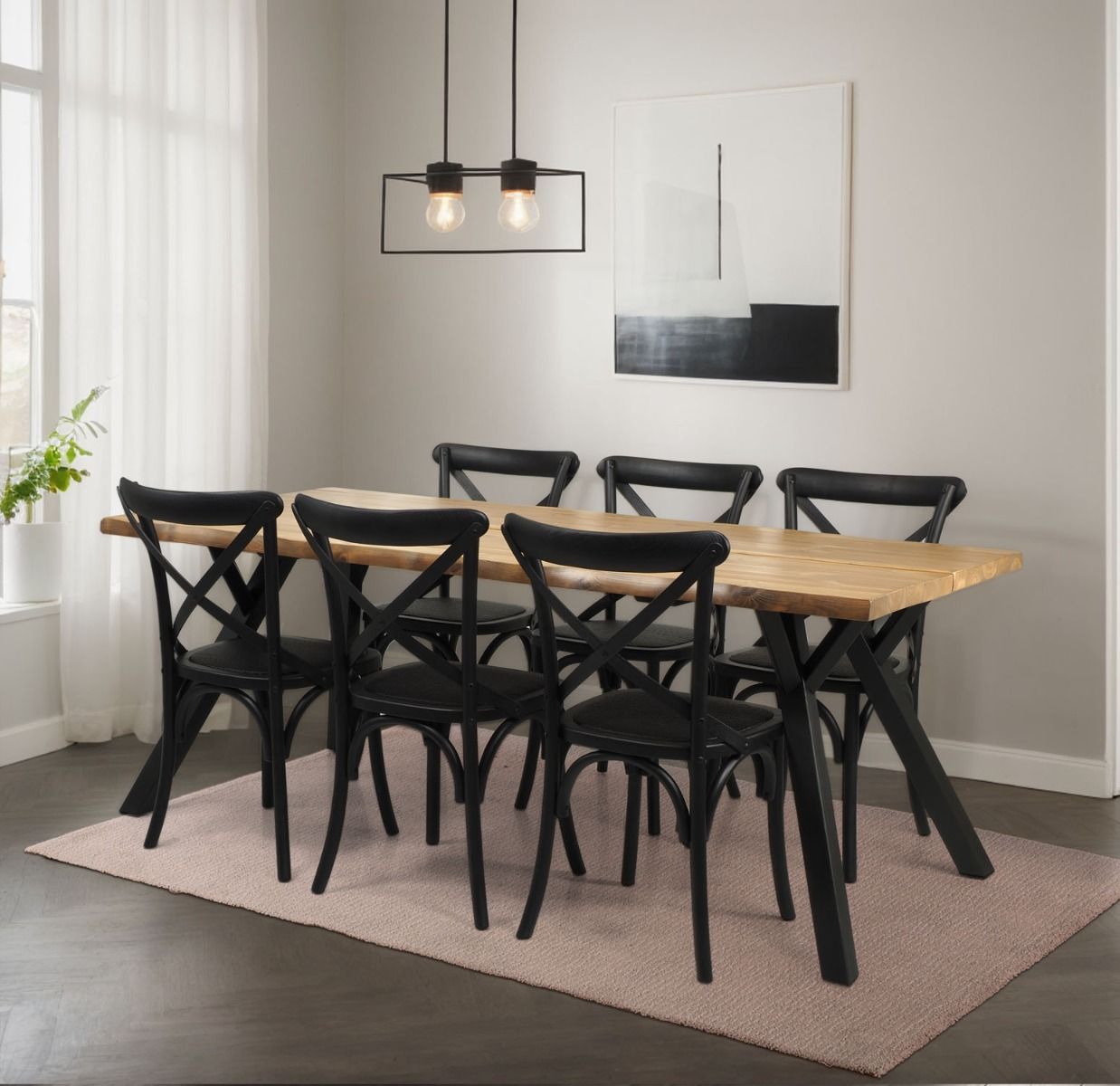 Palermo ruokapöydän tuoli, musta