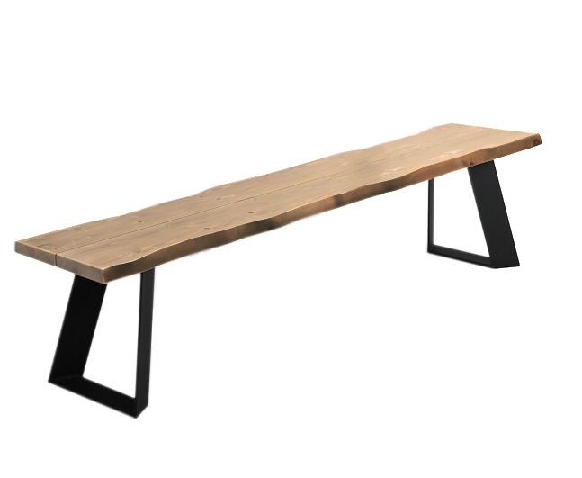 Lana ruskea penkki, jossa on mustat metallijalat