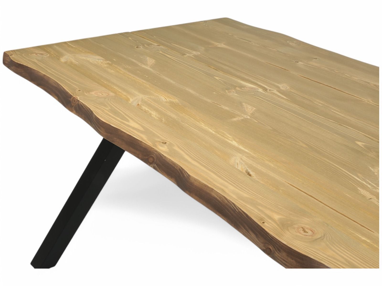 Lana lankkupöytä puujaloilla, eri kokoja ja värejä