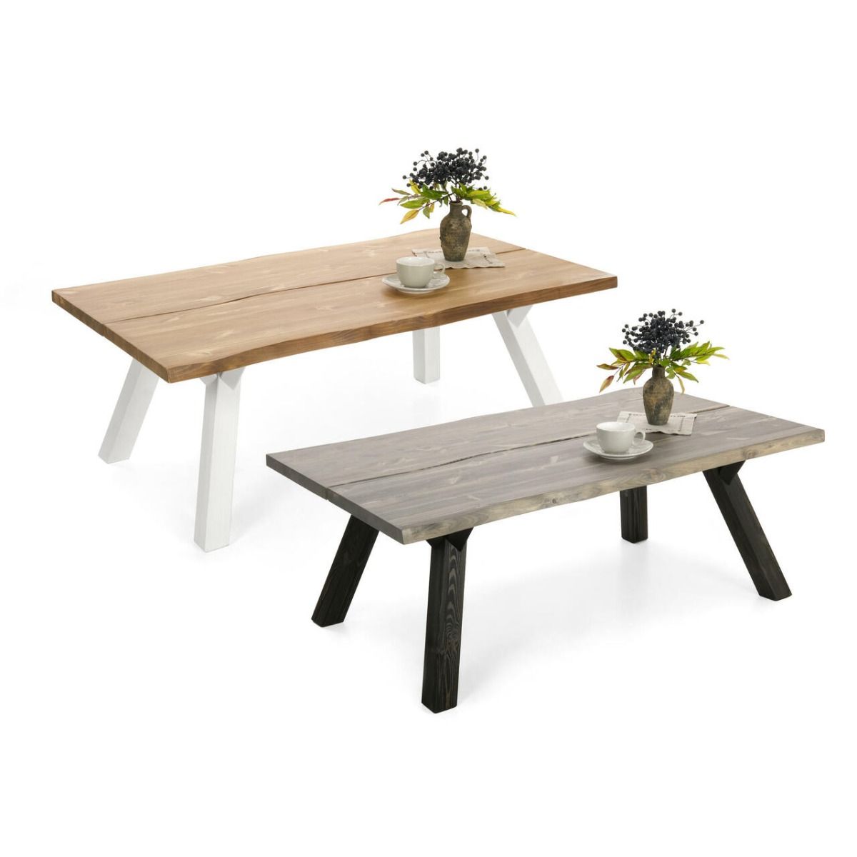 Lana sohvapöytä eri värisillä kansilla ja jaloilla