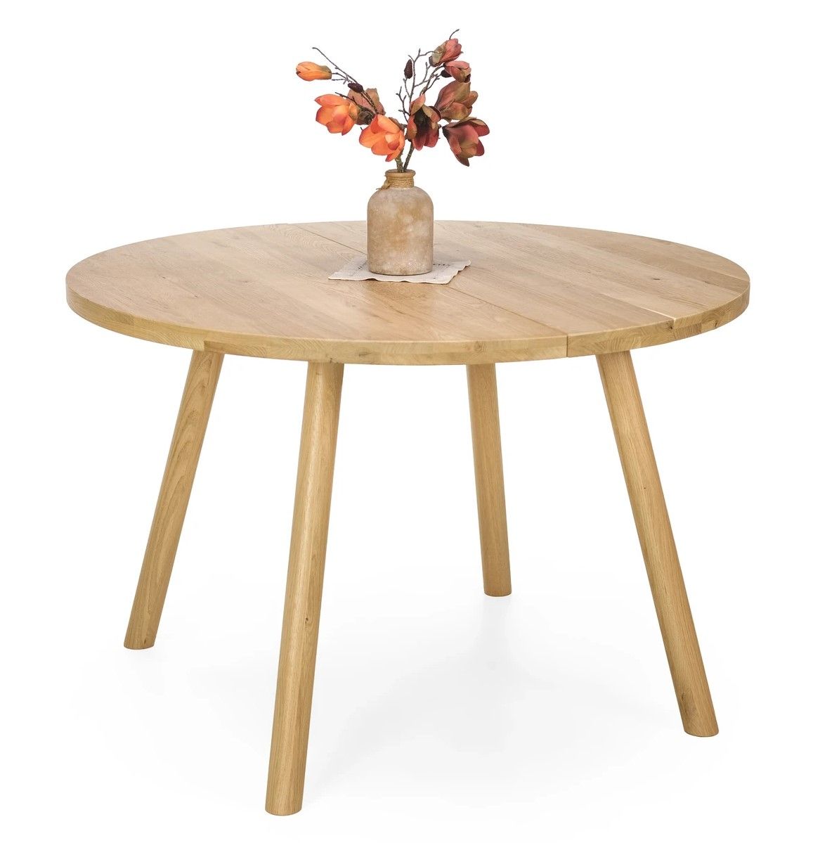 Lana pyöreä ruokapöytä 115 cm, tammi