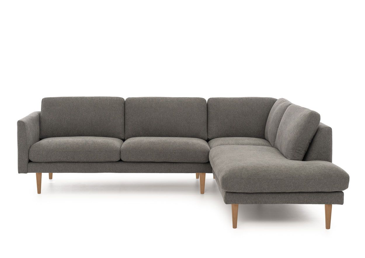 Neiser Lario avokulmasohva, harmaa