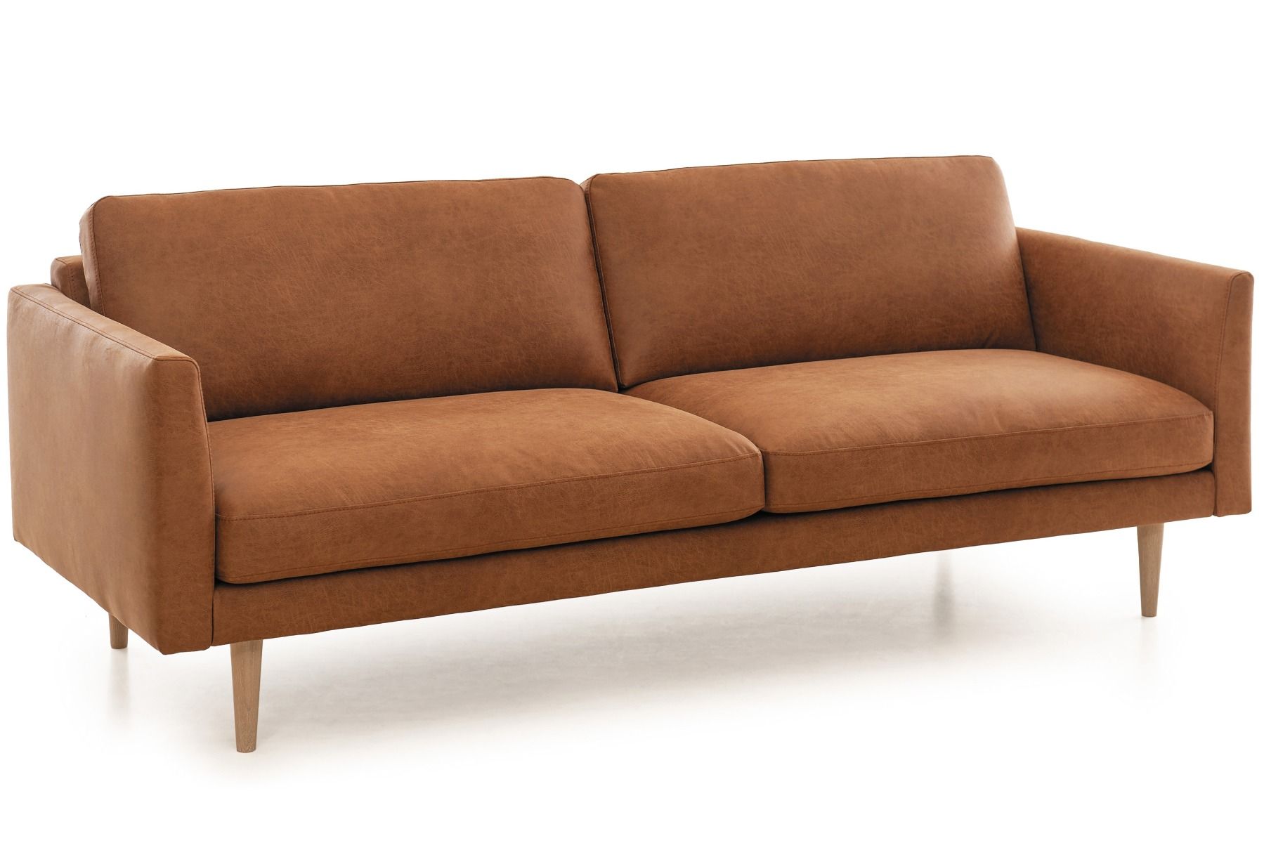 Konjakinvärinen Lario kolmenistuttava sohva