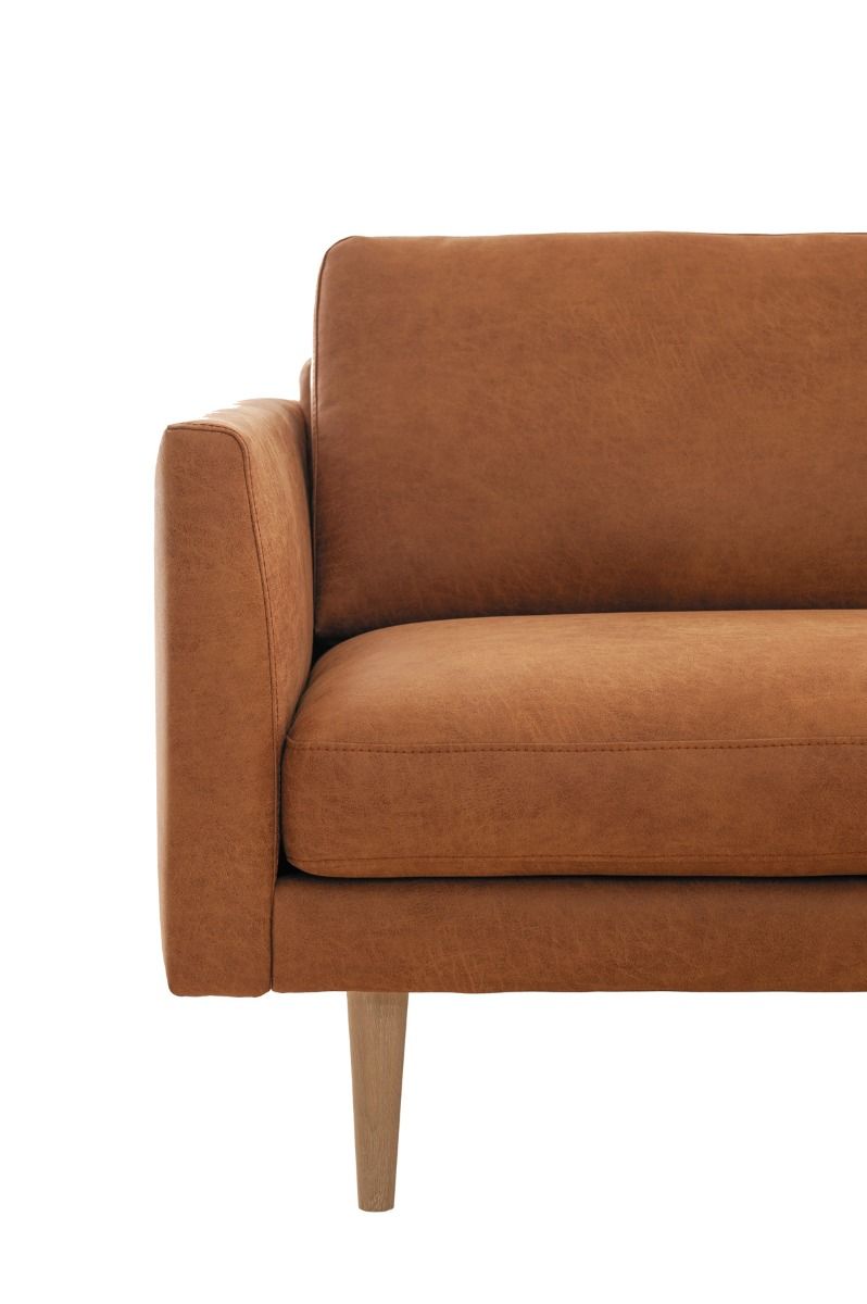 Neiser Lario 3-ist nahkasohva 212cm, konjakin ruskea