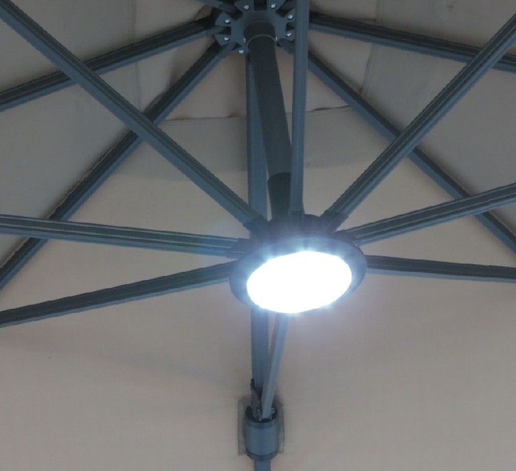 LED-valo aurinkovarjoille