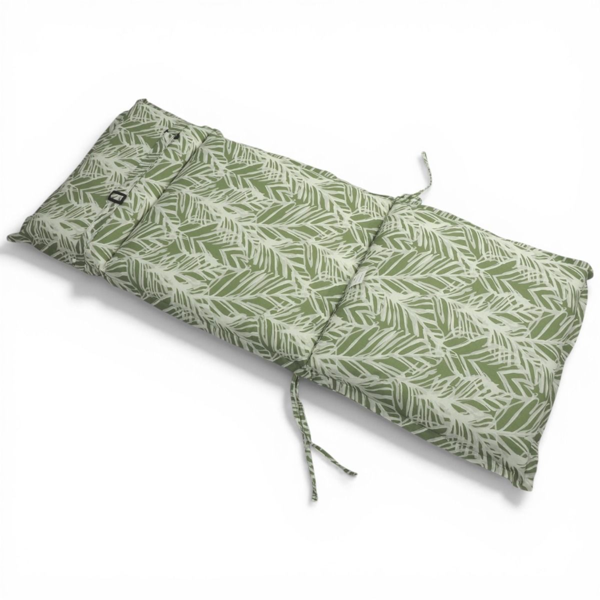 Lehti istuinpehmusteet puutarhatuoliin, vihreä kuosi