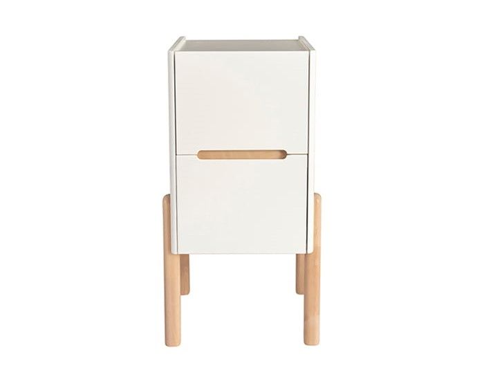 Lennu yöpöytä, valkoinen