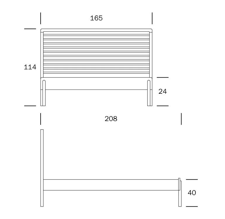 Lennu sänky 160x200cm, lakattu koivu