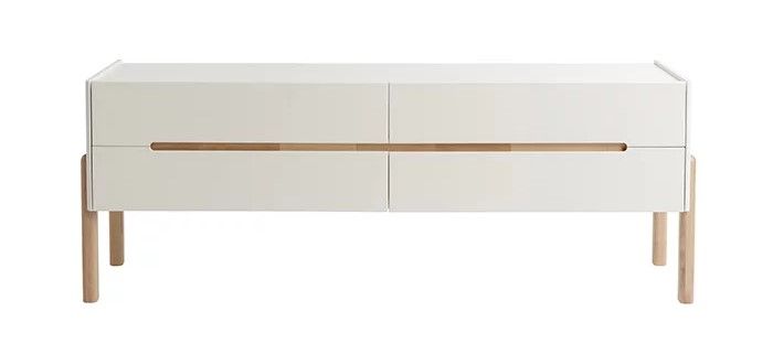 Lennu tv-taso 158cm, valkoinen