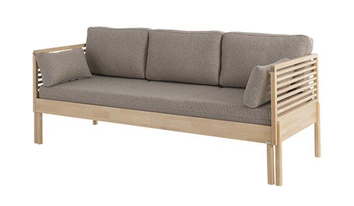 Lennu vuodesohva, lakattu koivu