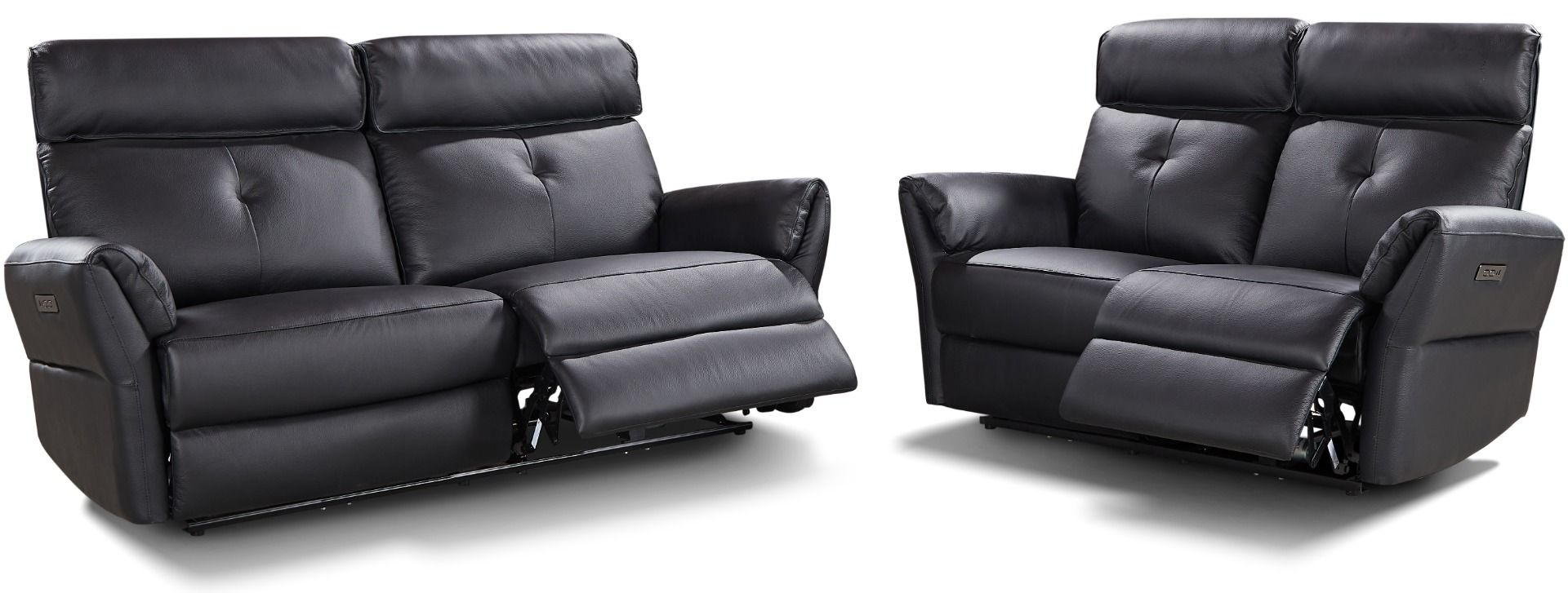 Lexington nahkasohva sohvakalusto musta