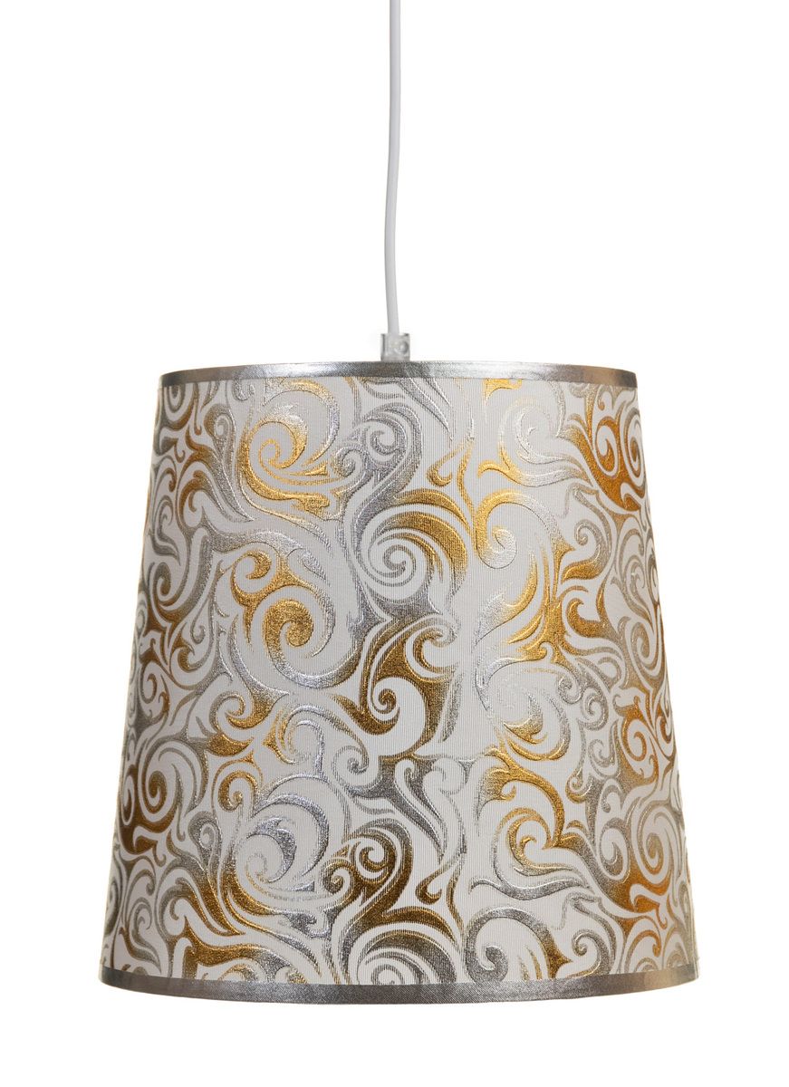Lair kuviollinen kangasvalaisin, kulta-hopeinen, kiekura kuvioinen