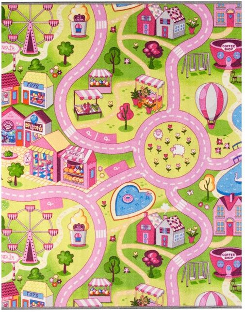 Liikennematto Sweet City, eri kokoja