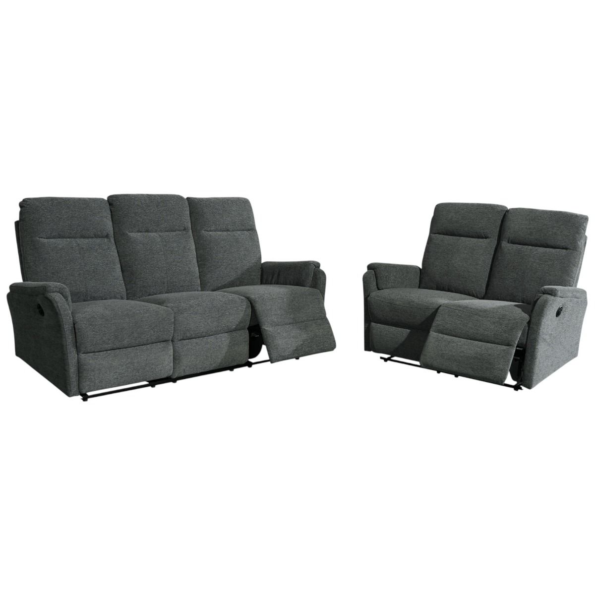 Liverpool 3+2 sohvakalusto sähkömekanismeilla tummanharmaa