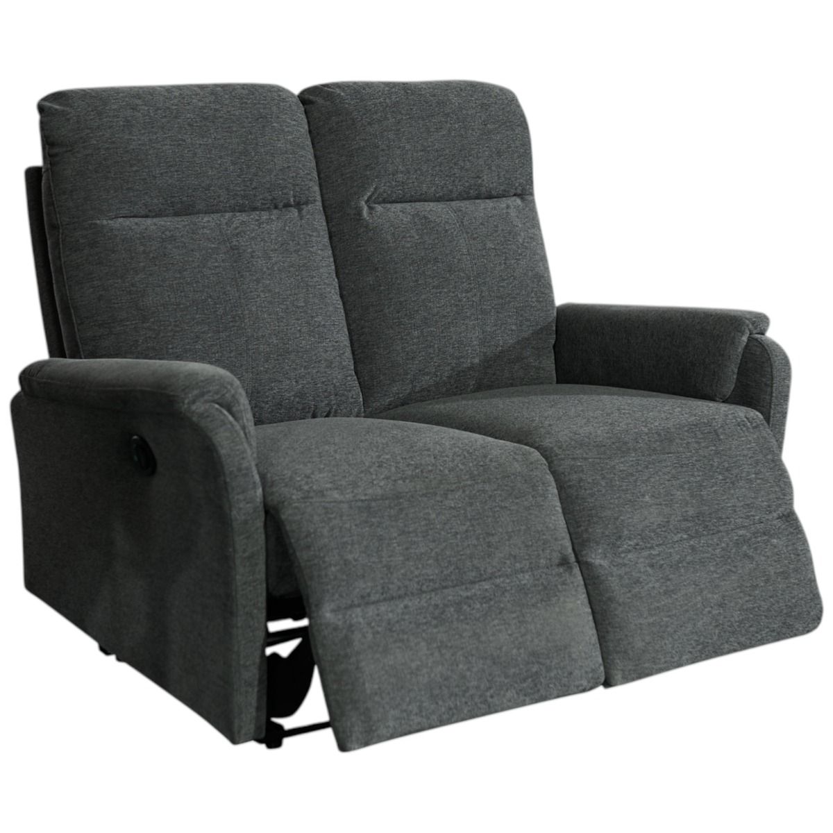 mekanismisohva sähkömekanismeilla tummanharmaa kahdenistuttava