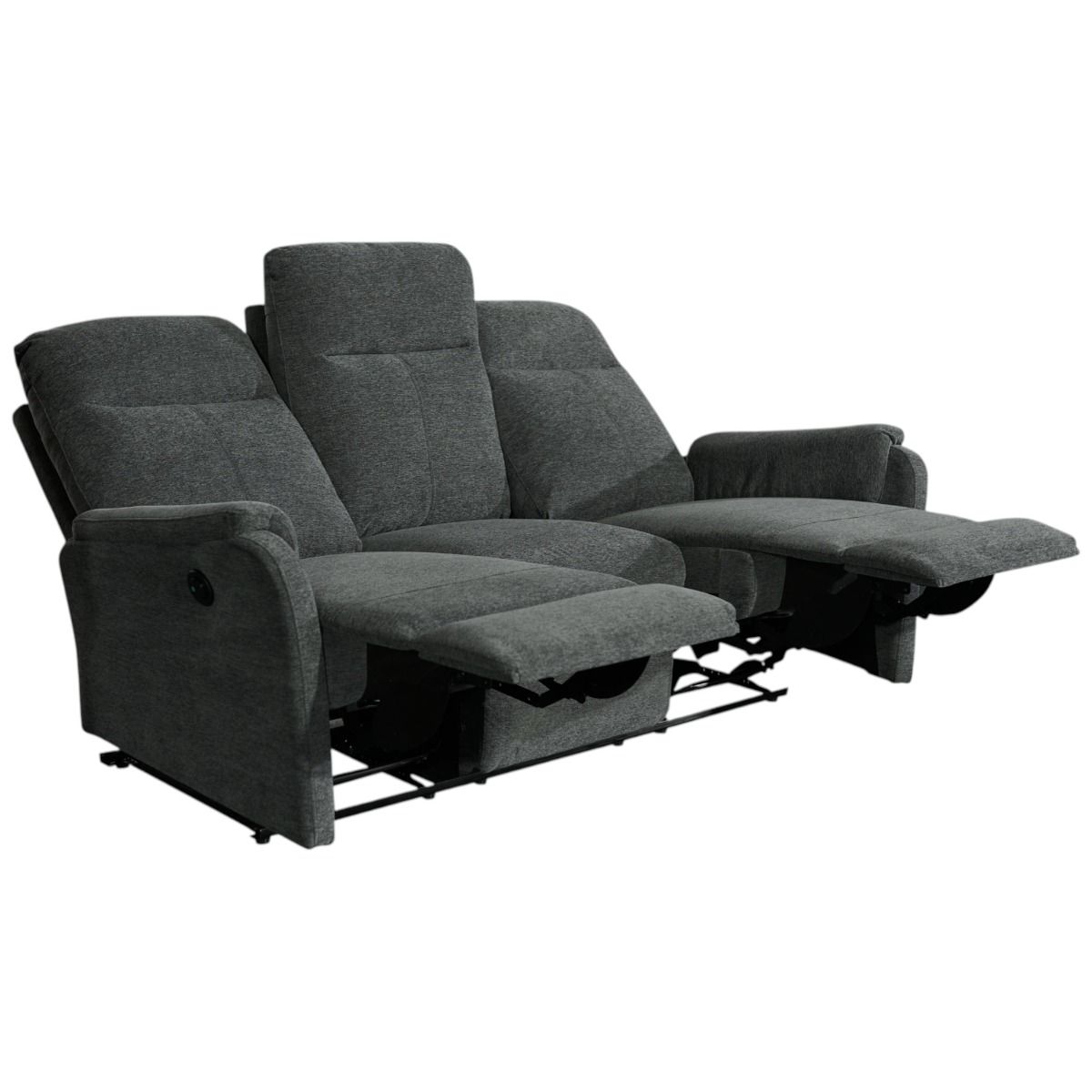 Liverpool 3+2 sohvakalusto tummanharmaa sähkömekanismit